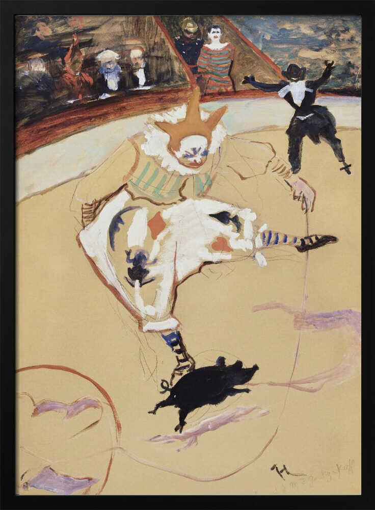 At the Circus Fernando Medrano With a Piglet (ca. 1889)