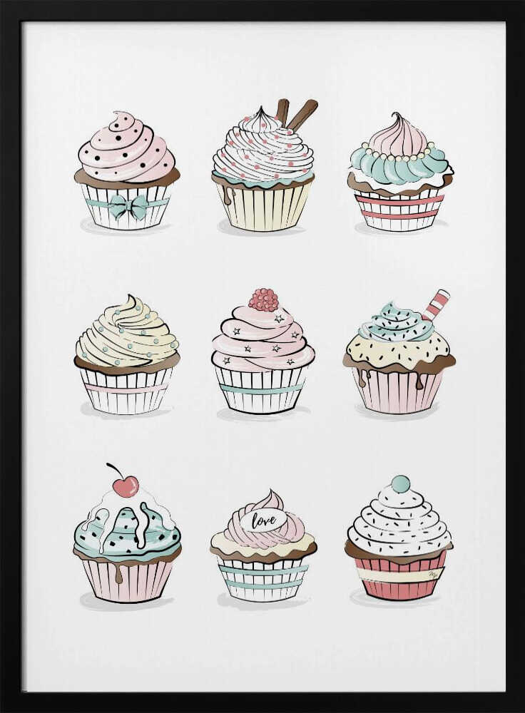 Pastel Cupcake Delights