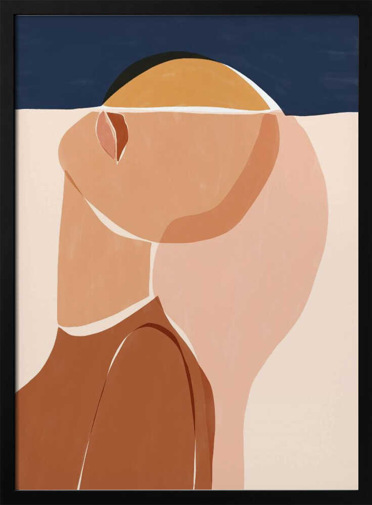Half Face Half Sun Art Print UK — Abstract Vibrant Wall Art — Living Room — Wall It All Prints