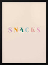 Colorful Snacks Word