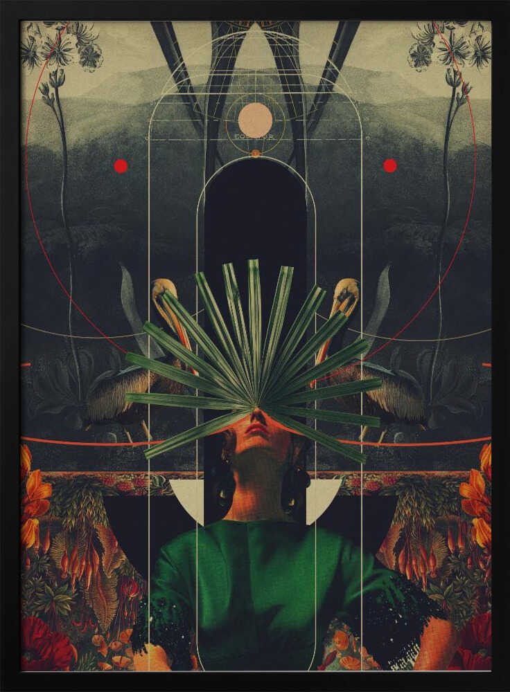 She Saw the Equator Art Print UK — Botanical Fresh Wall Art — Living Room — Wall It All Prints
