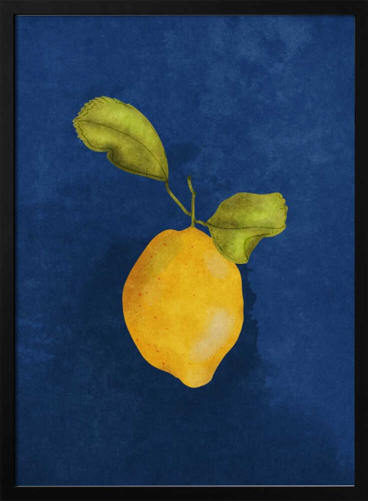 Just a little lemon Art Print UK — Botanical Vibrant Wall Art — Kitchen — Wall It All Prints