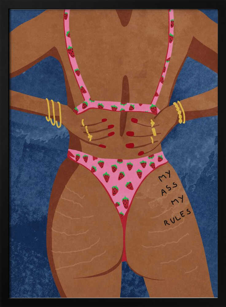 My ass my rules Art Print UK — Abstract Vibrant Wall Art — Kitchen — Wall It All Prints
