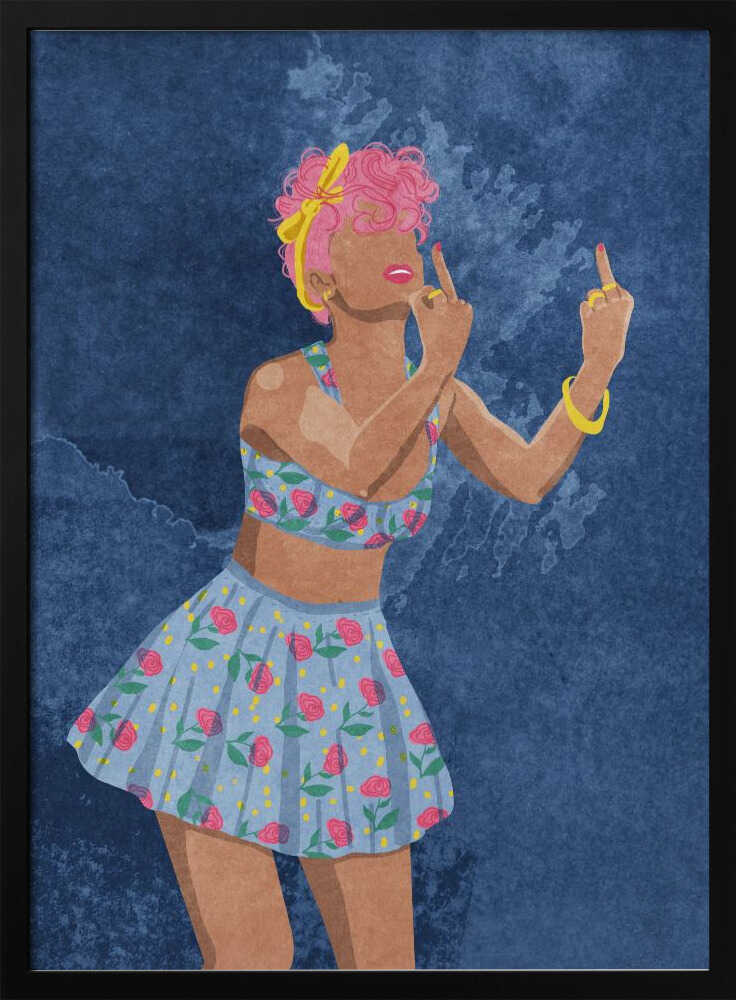 Not your girl Art Print UK — Abstract Vibrant Wall Art — Living Room — Wall It All Prints