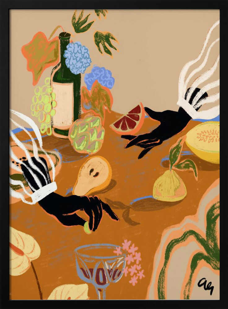 Handful of Love Art Print UK — Food Vibrant Wall Art — Kitchen — Wall It All Prints