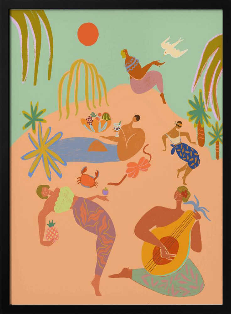 Vacation Art Print UK — Landscape Vibrant Wall Art — Kitchen — Wall It All Prints