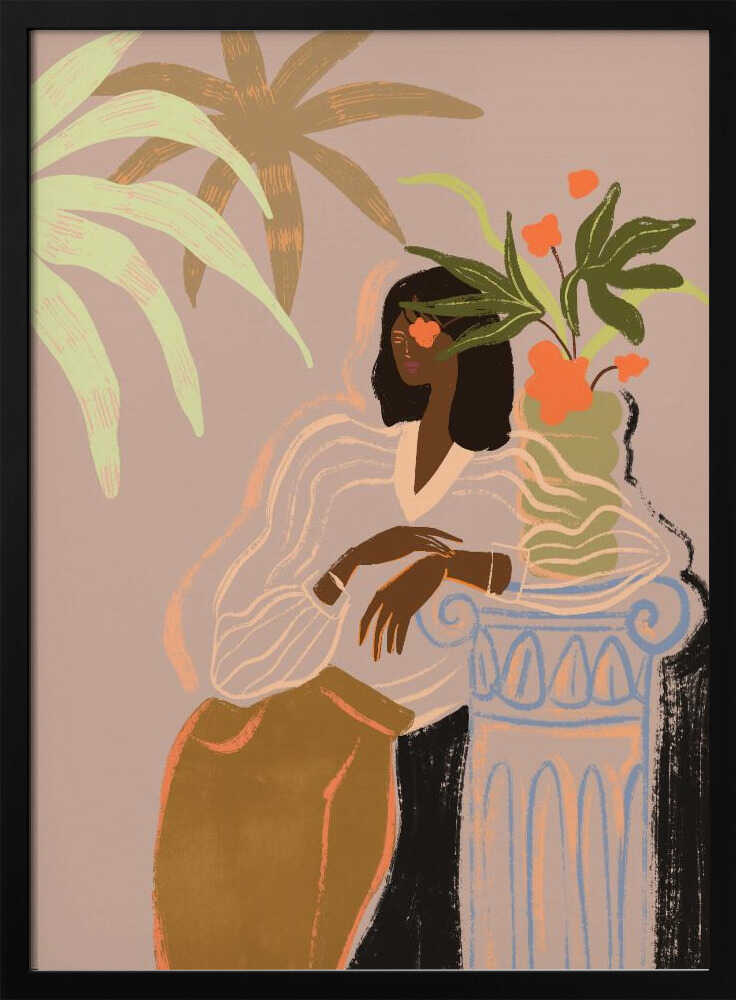 Waiting Art Print UK — Botanical Vibrant Wall Art — Living Room — Wall It All Prints