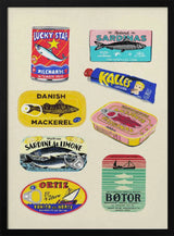 Vintage Seafood Cans