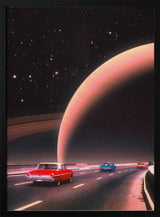 Saturn Traffic Art Print UK — Vintage Vibrant Wall Art — Bathroom — Wall It All Prints