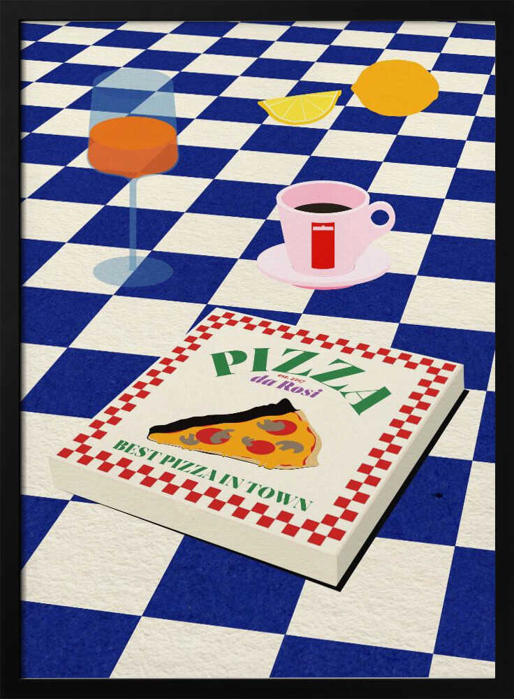 The Italian Menu Art Print UK — Food Vibrant Wall Art — Kitchen — Wall It All Prints