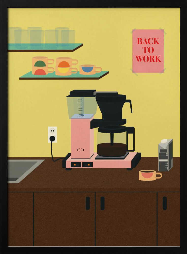 Back To Work Art Print UK — Food Vibrant Wall Art — Kitchen — Wall It All Prints