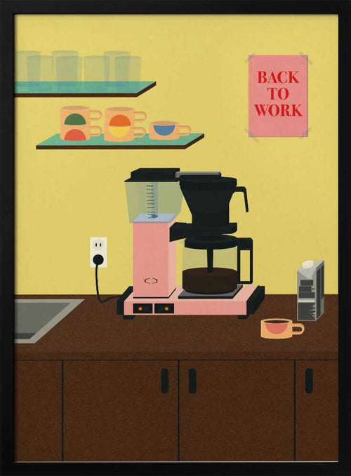 Back To Work Art Print UK — Food Vibrant Wall Art — Kitchen — Wall It All Prints