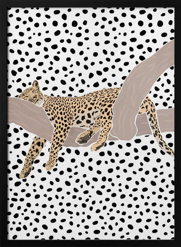 Resting Leopard Spots Art Print UK — Abstract Vibrant Wall Art — Nursery — Wall It All Prints