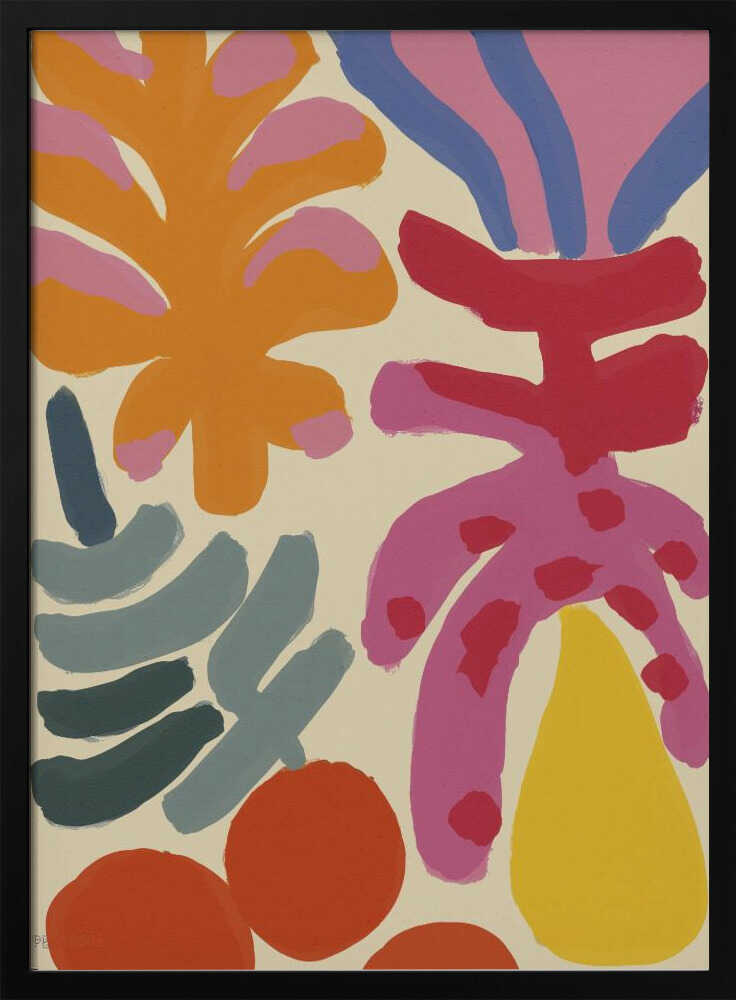 Vivid Bloom Essence Art Print UK — Abstract Vibrant Wall Art — Office — Wall It All Prints