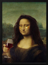 Modern Mona Lisa Relaxing