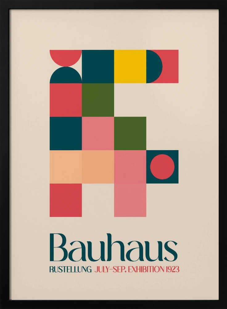 Bauhaus Geometry Art Print UK — Abstract Vibrant Wall Art — Office — Wall It All Prints