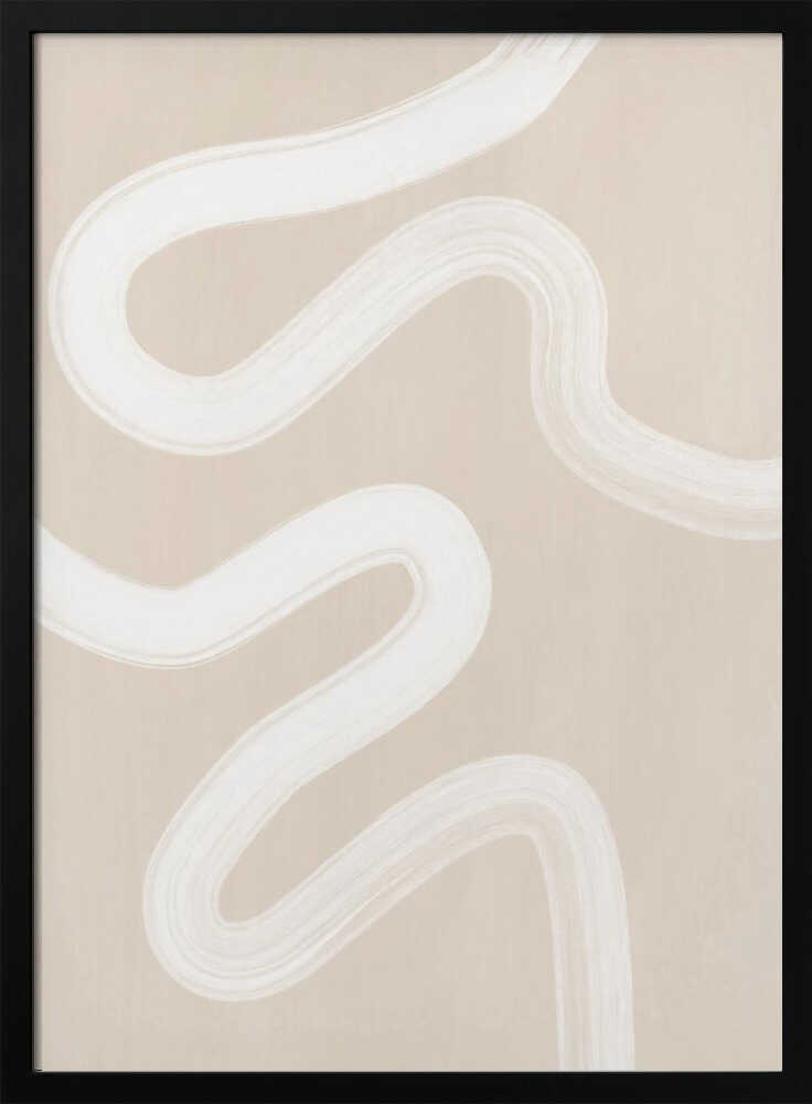 Wavy Abstract Lines Art Print UK — Abstract Calm Wall Art — Office — Wall It All Prints