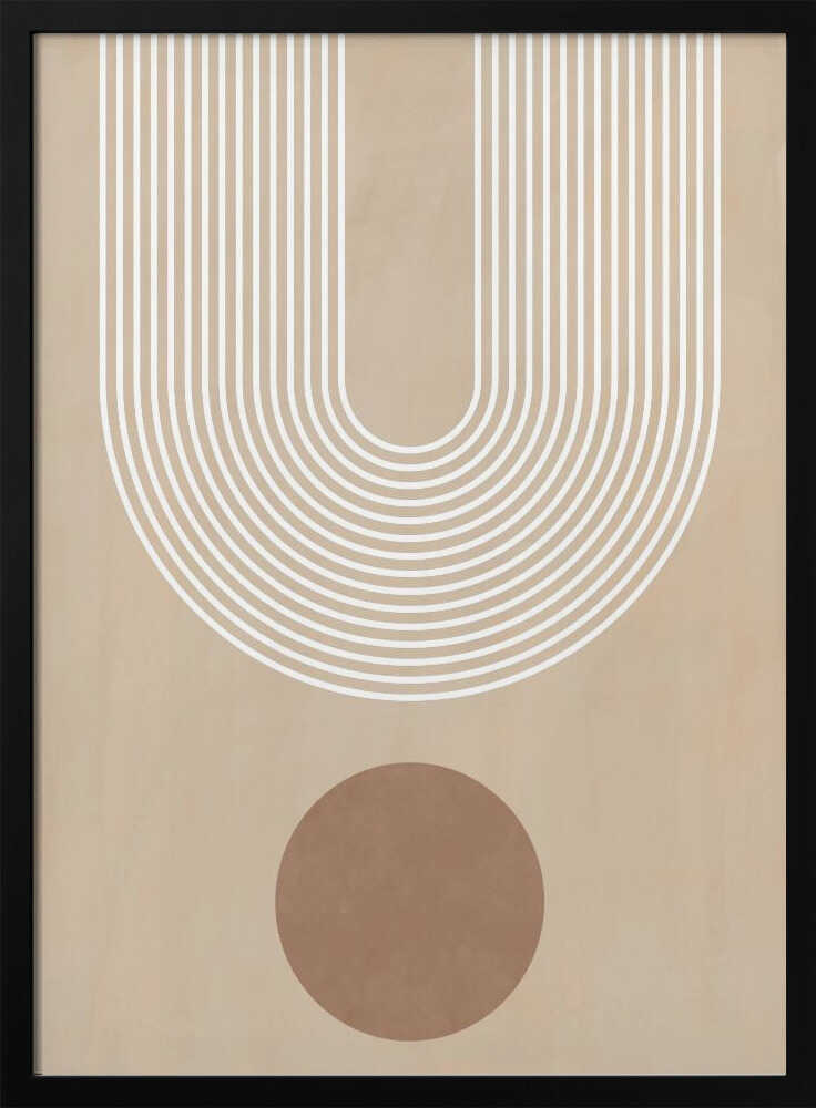 Minimalist Arch Form Art Print UK — Abstract Minimal Wall Art — Office — Wall It All Prints