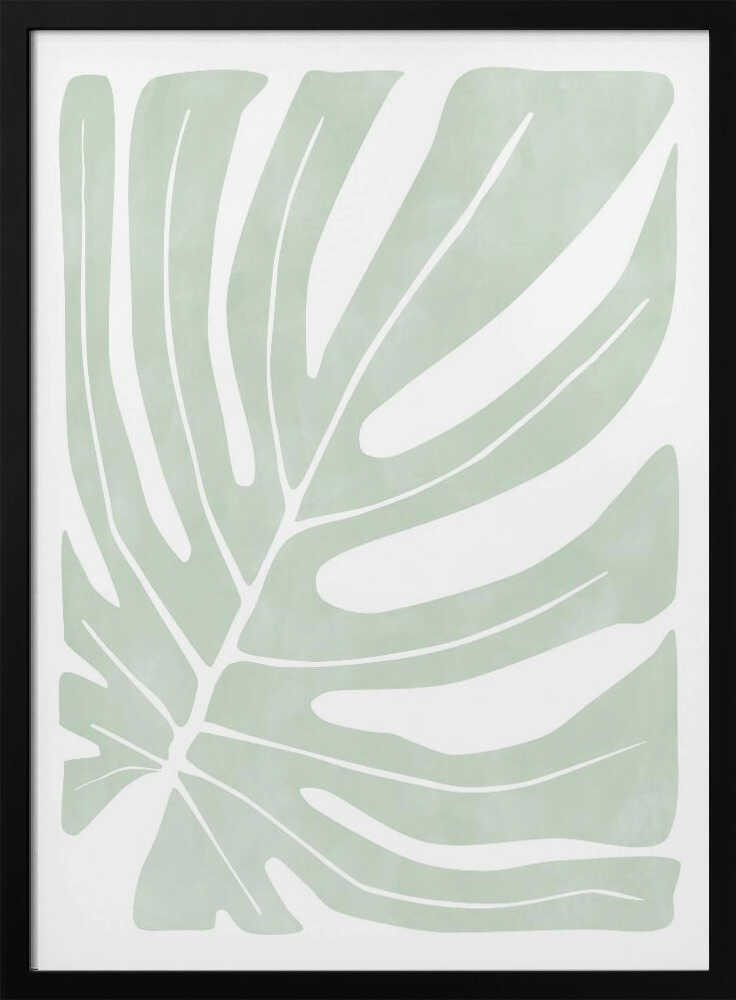 Sage Green Monstera Leaf