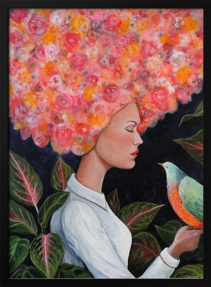 Floral Dreamer Art Print UK — Japanese Calm Wall Art — Bedroom — Wall It All Prints