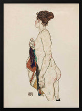 Standing Nude Woman With a Patterned Robe 1917