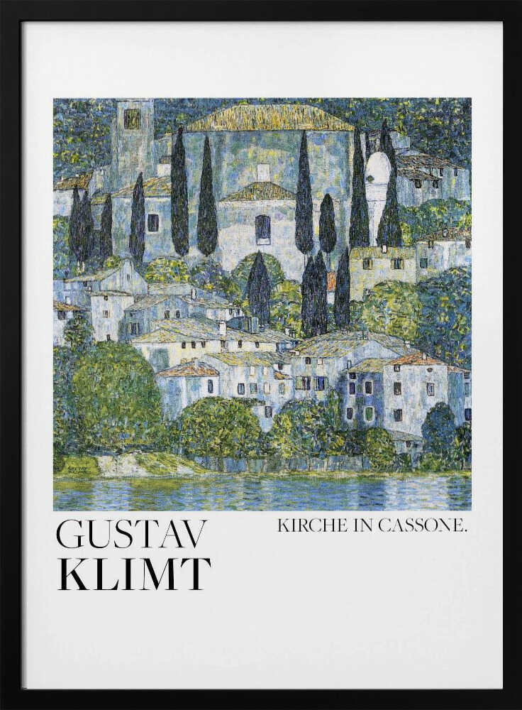 Kirche In Cassone (1913) Poster Art Print UK — Landscape Vibrant Wall Art — Living Room — Wall It All Prints