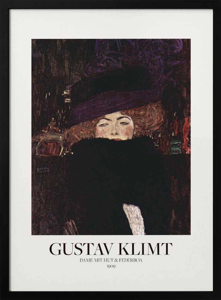 Dame Mit Hut Und Federboa (1909)  Poster