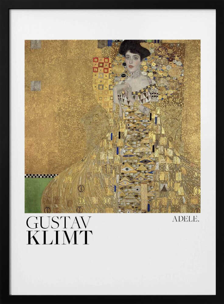 Portrait of Adele Bloch Bauer I (1907) Poster Art Print UK — Portrait Vibrant Wall Art — Living Room — Wall It All Prints