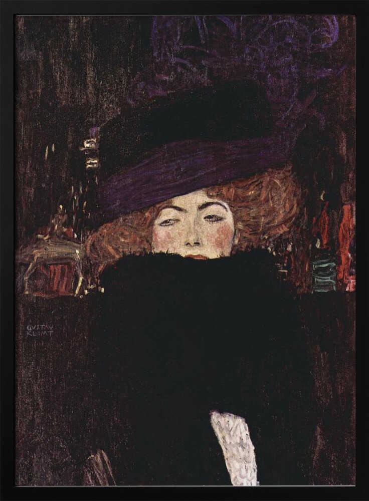 Dame Mit Hut Und Federboa (1909)