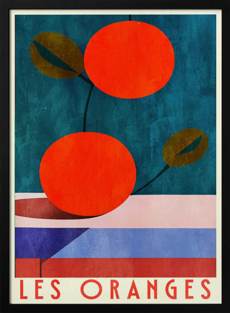 Vibrant Orange Still Life Art Print UK — Food Vibrant Wall Art — Kitchen — Wall It All Prints