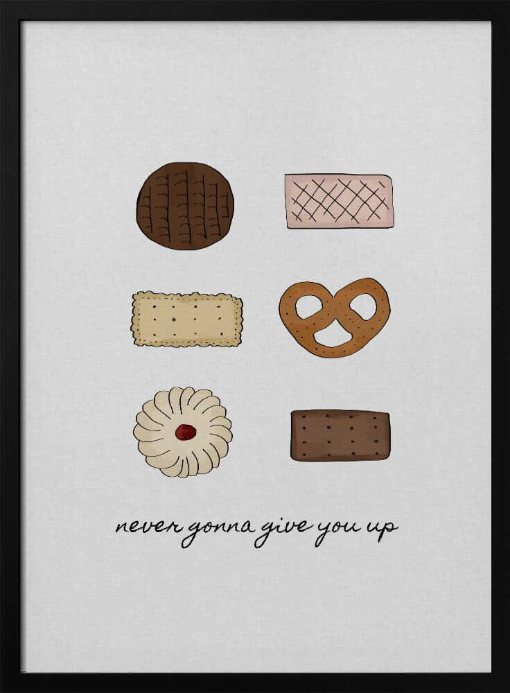Illustrated Sweet Treats Quote Art Print UK — Abstract Vibrant Wall Art — Kitchen — Wall It All Prints