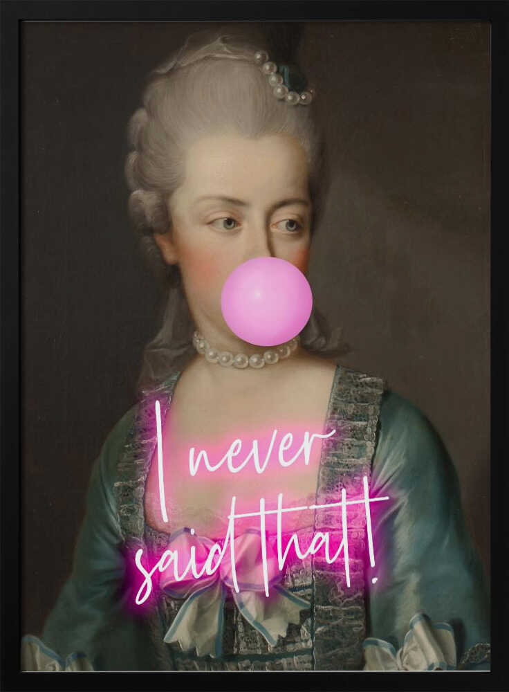 Sassy Neon Bubblegum Queen Art Print UK — Abstract Fresh Wall Art — Living Room — Wall It All Prints