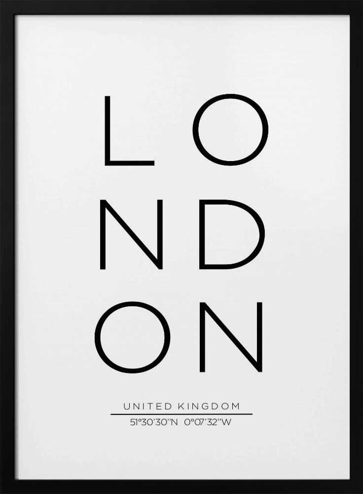 Vertical London Echo Art Print UK — Abstract Dark Wall Art — Office — Wall It All Prints