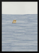Happy Otter In Stripes
