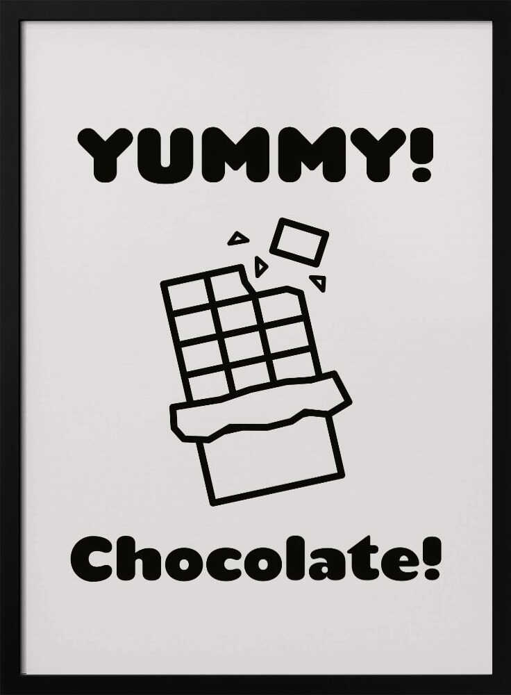 Yummy Chocolate Bar Art Print UK — Abstract Vibrant Wall Art — Kitchen — Wall It All Prints