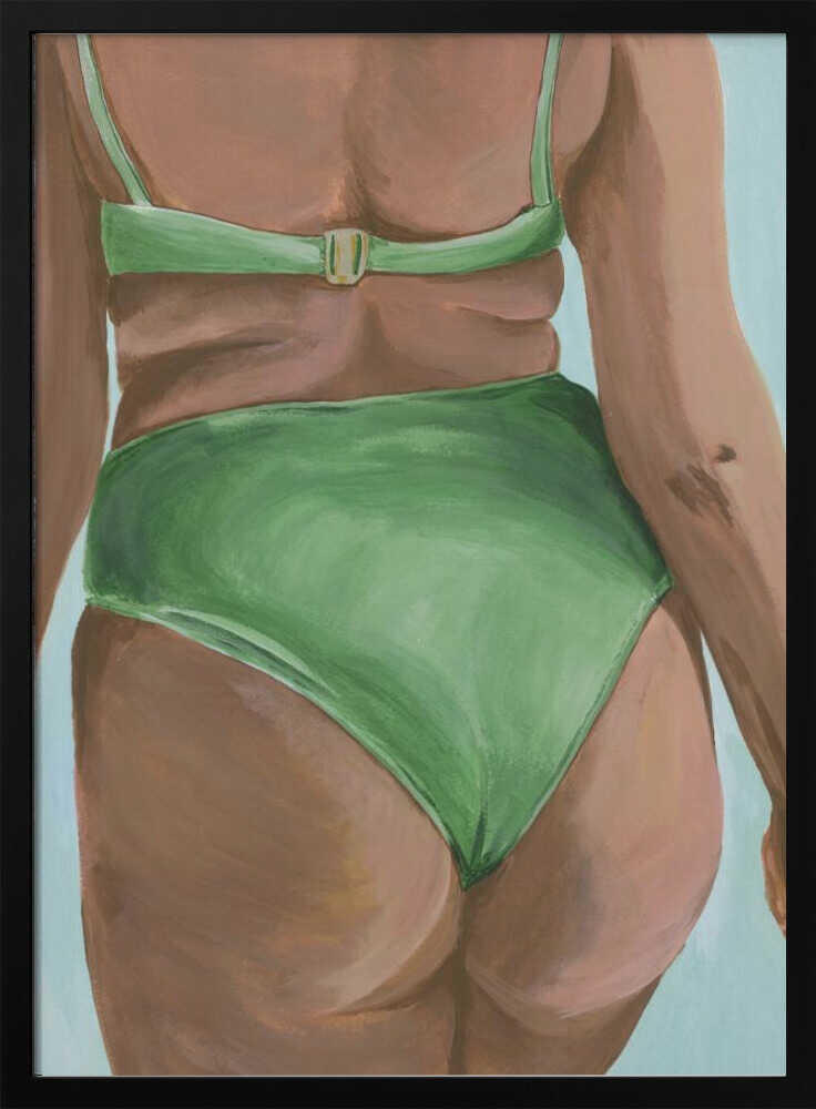 Confident In Green Art Print UK — Animal Fresh Wall Art — Living Room — Wall It All Prints