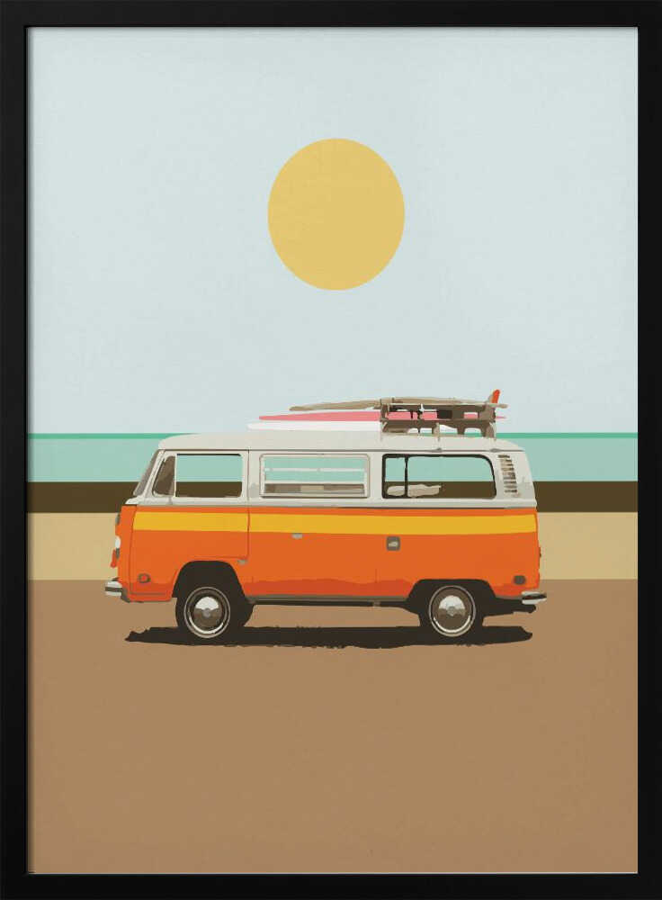 Road Trip 1 Art Print UK — Abstract Vibrant Wall Art — Living Room — Wall It All Prints