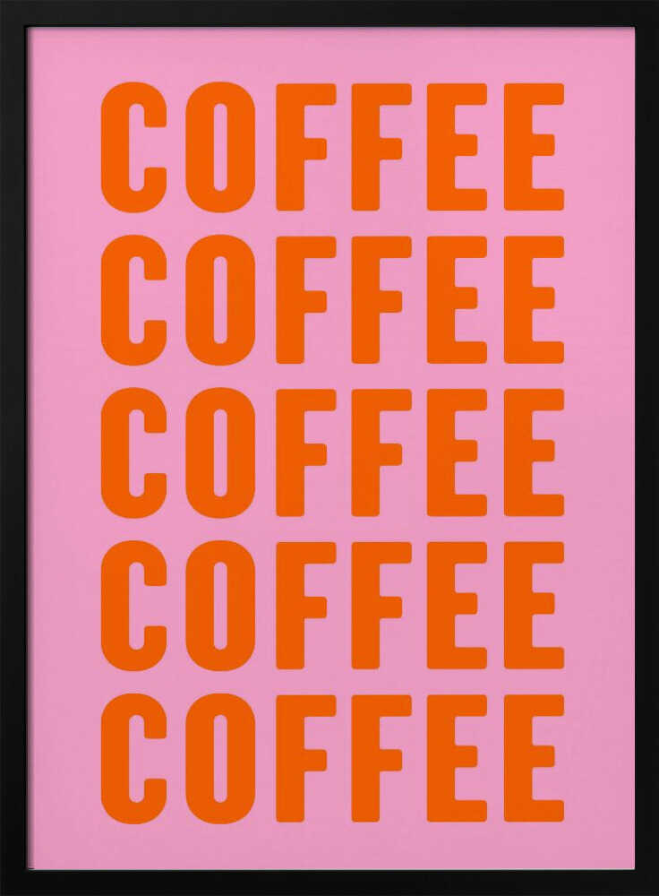 Buzz for Coffee Art Print UK — Abstract Vibrant Wall Art — Kitchen — Wall It All Prints