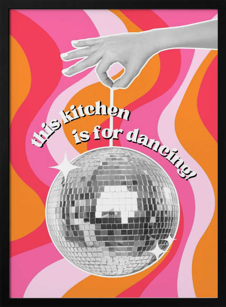 Disco Kitchen Vibes Art Print UK — Abstract Vibrant Wall Art — Kitchen — Wall It All Prints