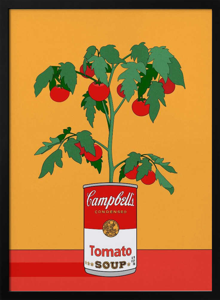 Vibrant Tomato Plant Art Print UK — Botanical Fresh Wall Art — Kitchen — Wall It All Prints