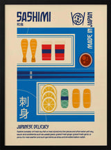 Japanese Sashimi Delicacy Art Print UK — Japanese Vibrant Wall Art — Kitchen — Wall It All Prints