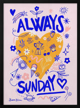 Always Sunday Doodles Art Print UK — Botanical Fresh Wall Art — Kitchen — Wall It All Prints