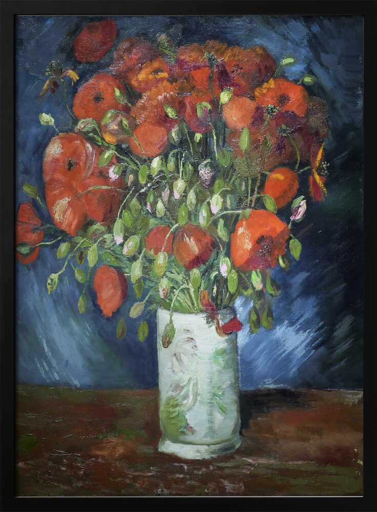 Vincent Van Gogh's Vase With Poppies (1886)