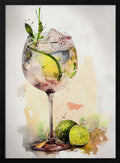 Watercolor Gin Tonic