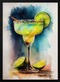 Vibrant Watercolor Margarita