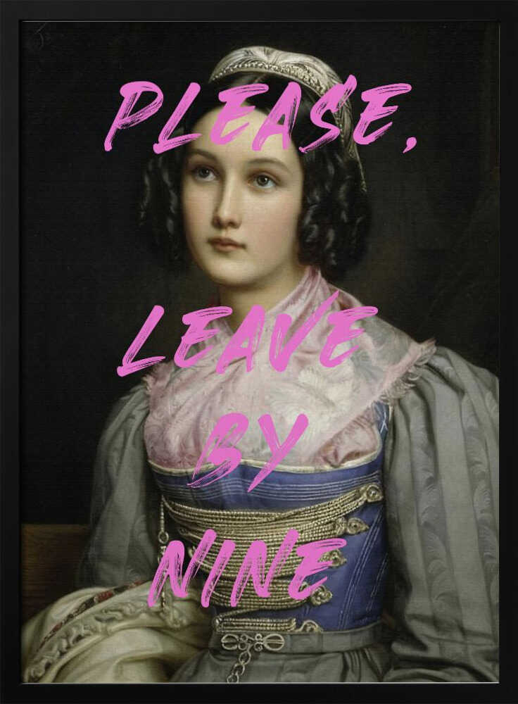 Please Leave By Nine Art Print UK — Abstract Vibrant Wall Art — Living Room — Wall It All Prints