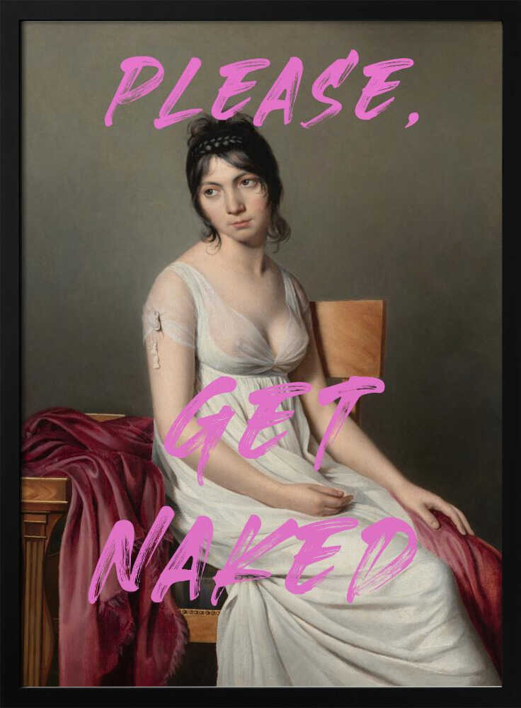 Sassy Classical Portrait Art Print UK — Abstract Vibrant Wall Art — Bathroom — Wall It All Prints