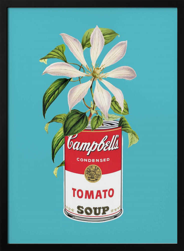 Campbells and Flowers Art Print UK — Botanical Vibrant Wall Art — Kitchen — Wall It All Prints