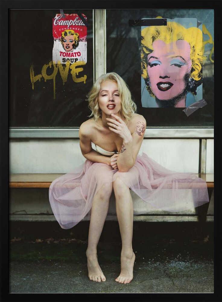New Marilyn Art Print UK — Portrait Vibrant Wall Art — Living Room — Wall It All Prints