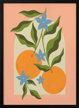 Orange Branch with Flowers